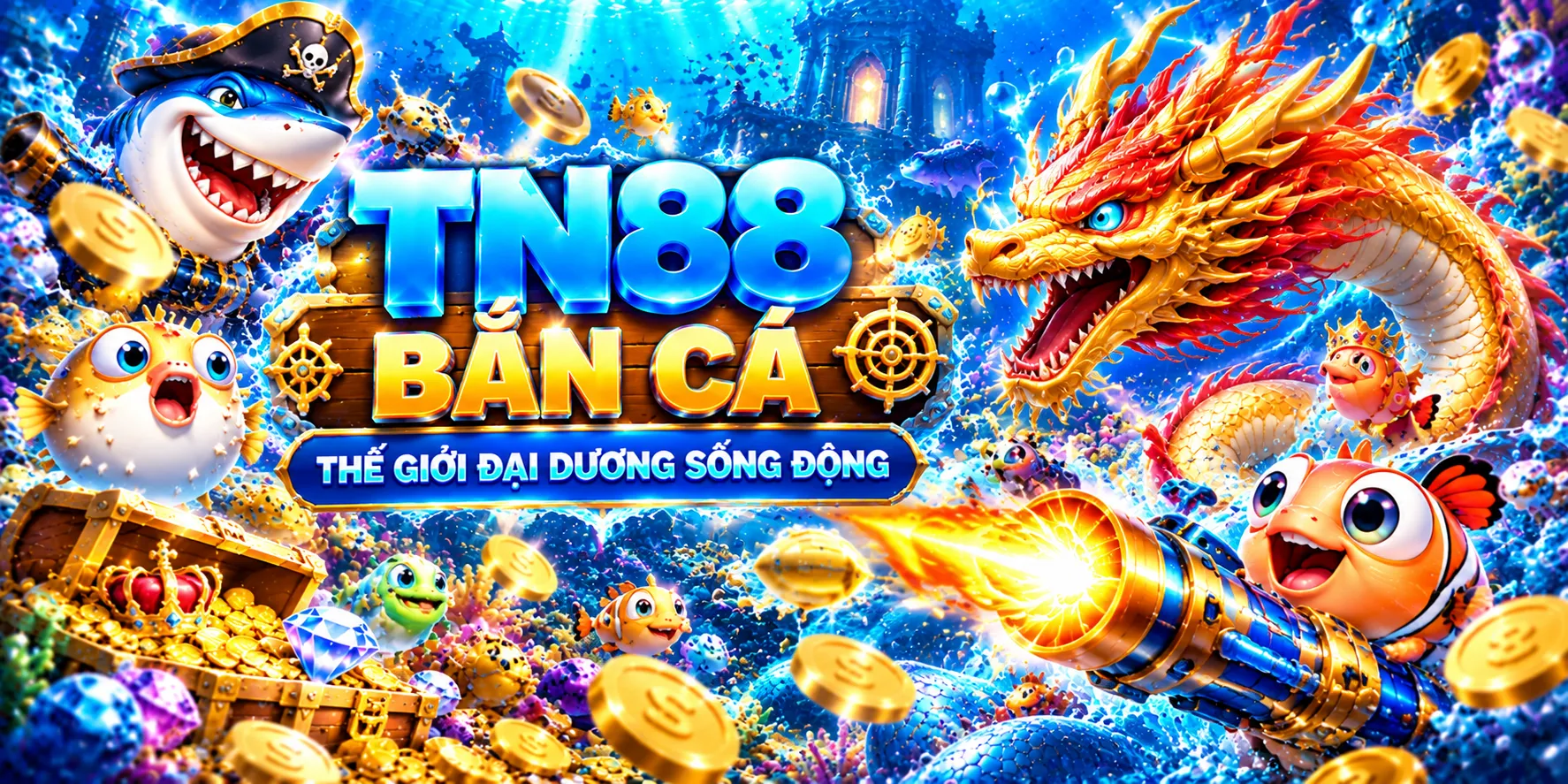 Bắn cá TN88 thế giới đại dương sống động