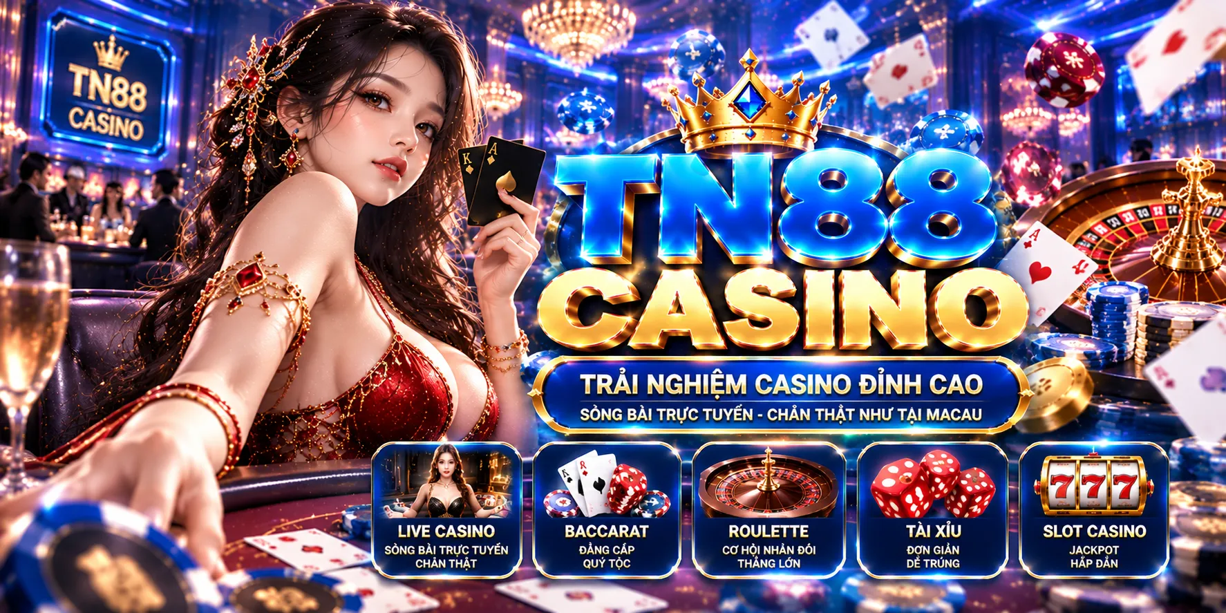 Trải nghiệm casino đỉnh cao tại TN88