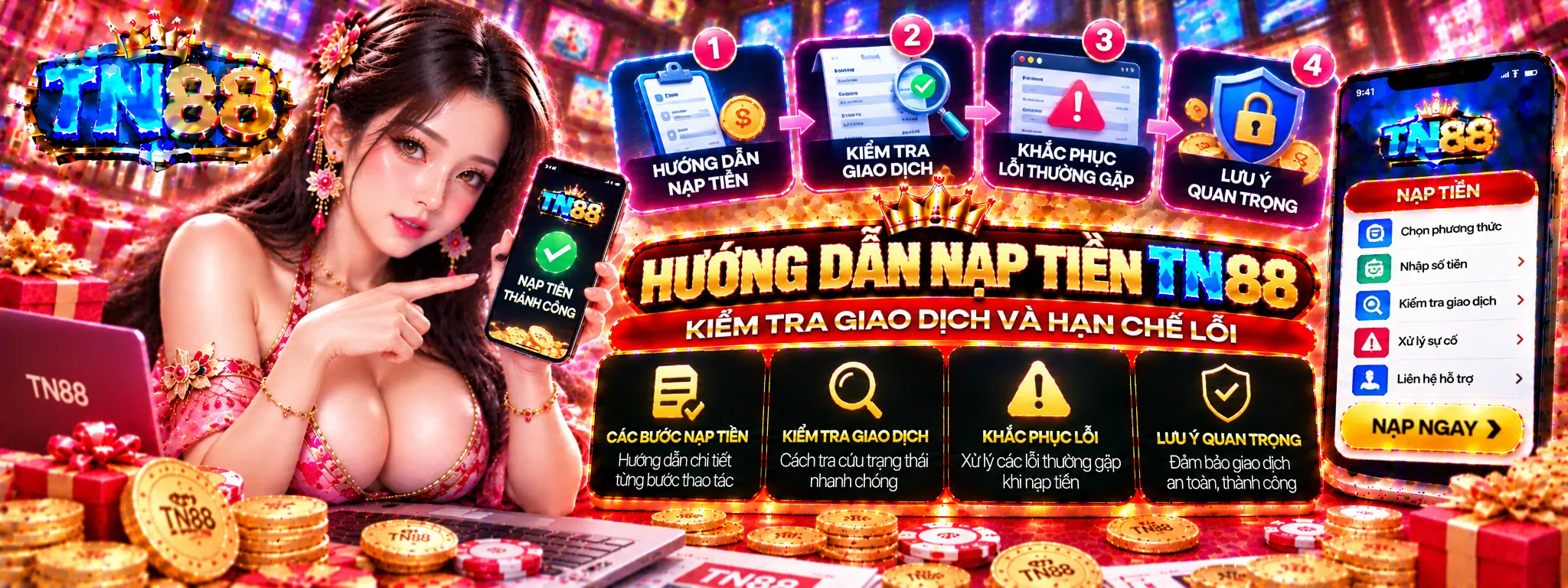 Kiểm tra giao dịch hạn chế lỗi tại TN88