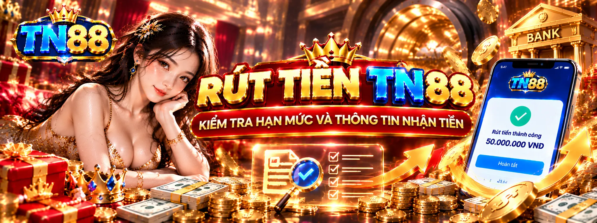 Rút tiền TN88 Kiểm tra hạn mức và thông tin nhận tiền
