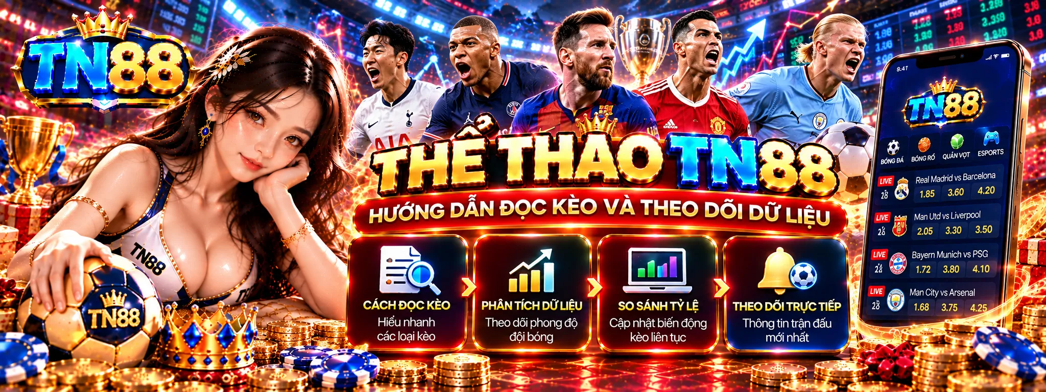 Hướng dẫn kèo thể thao tại TN88
