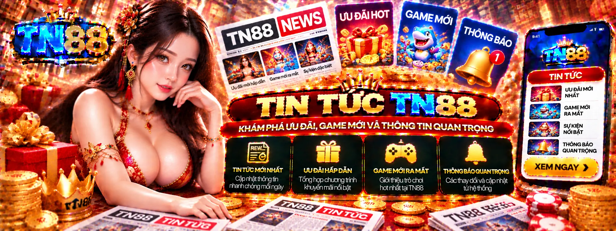 Phám phá ưu đãi tại TN88